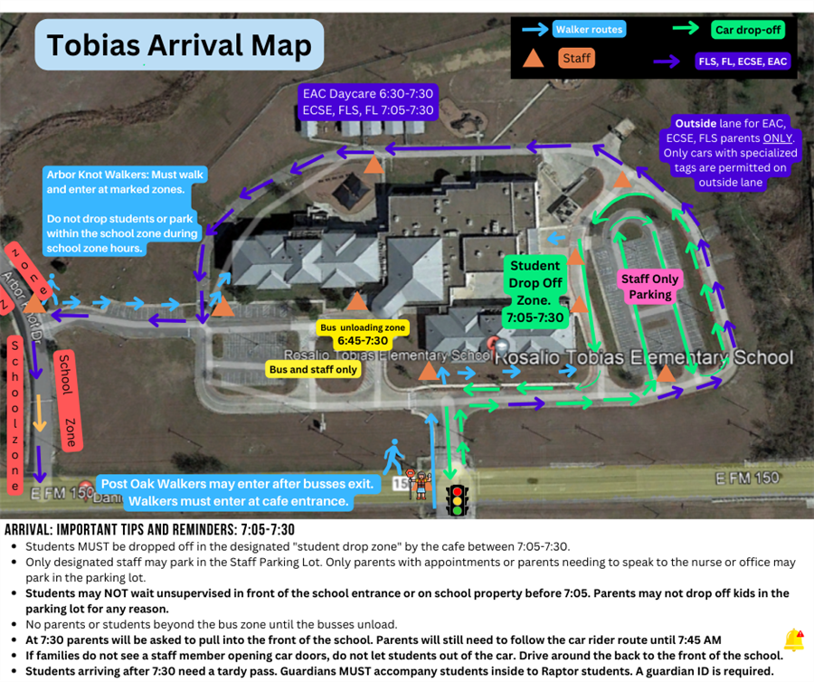 Arrival map